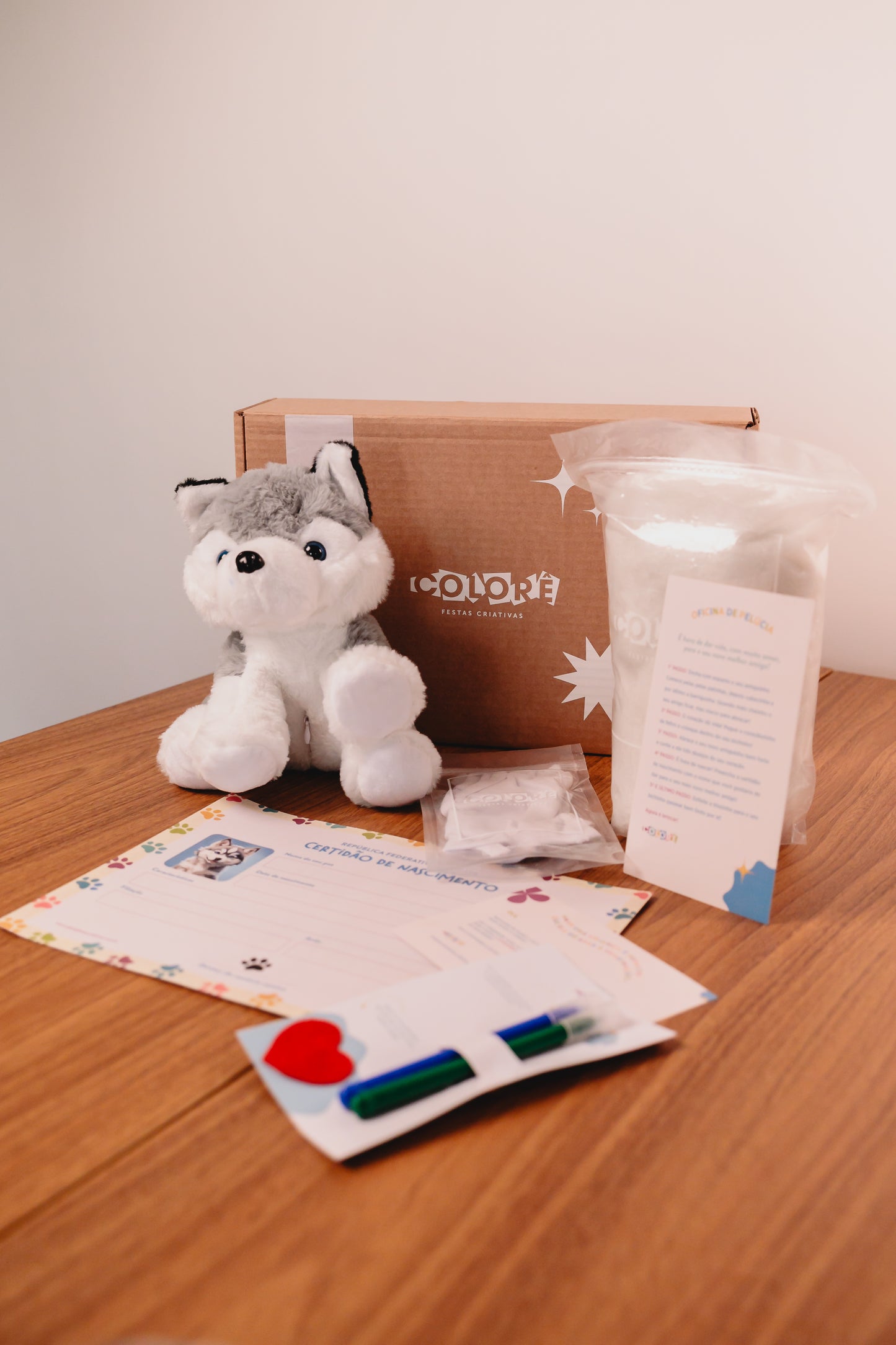 KIT PELÚCIA DE CACHORRINHO