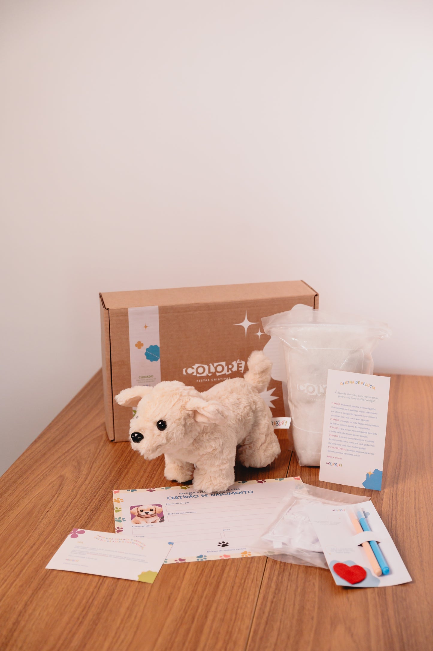 KIT PELÚCIA DE CACHORRINHO