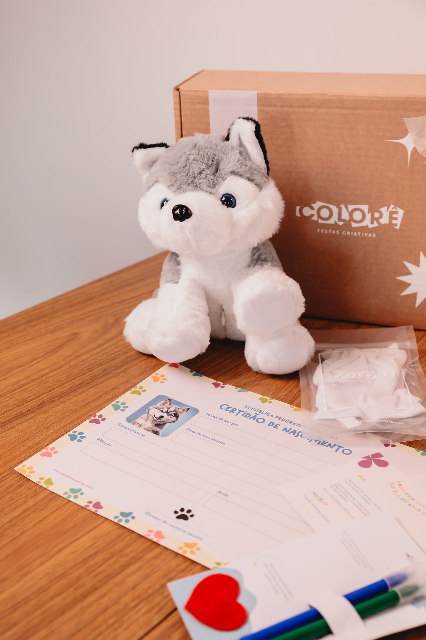 KIT PELÚCIA DE CACHORRINHO